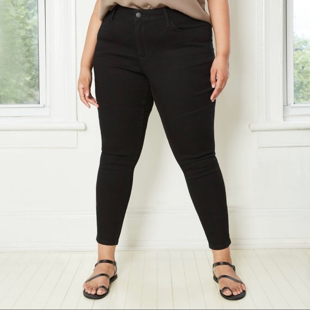Ava & Viv Black Skinny Jeans 18W